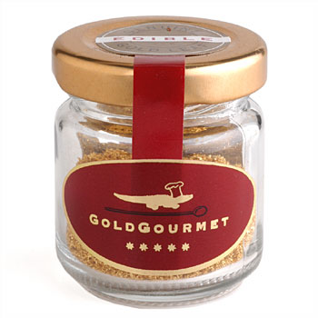 GoldGourmet - JAR of Edible Gold Flakes 23k